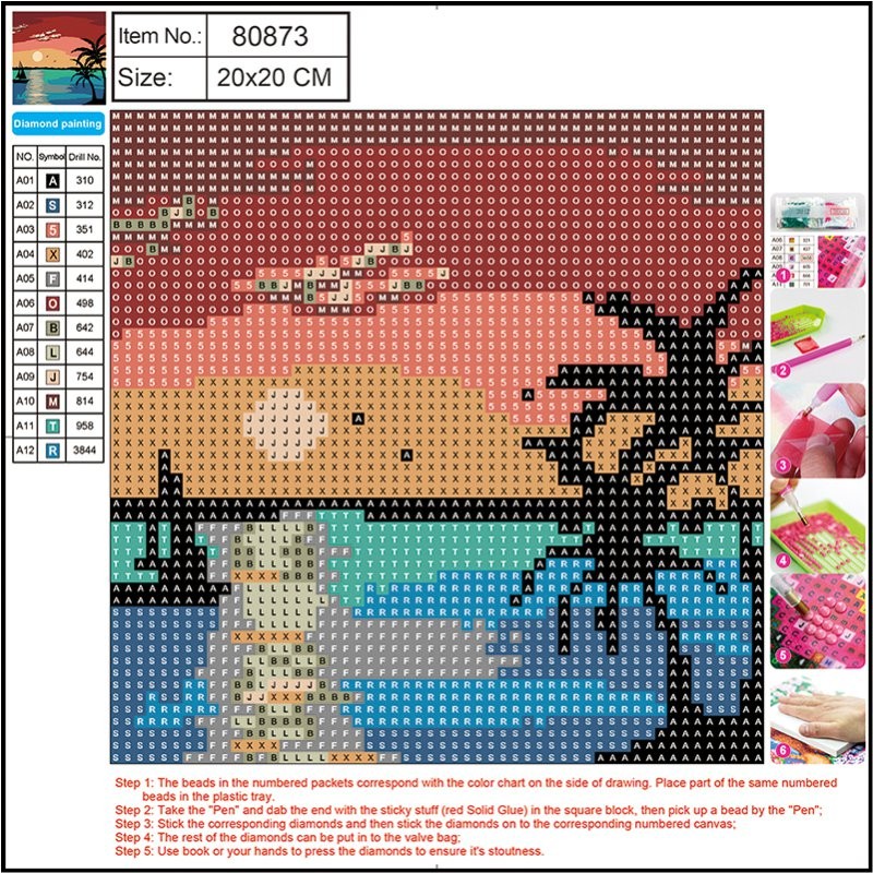 ΚΑΤΑΣΚΕΥΕΣ DIAMOND PAINTING 20x20 80873