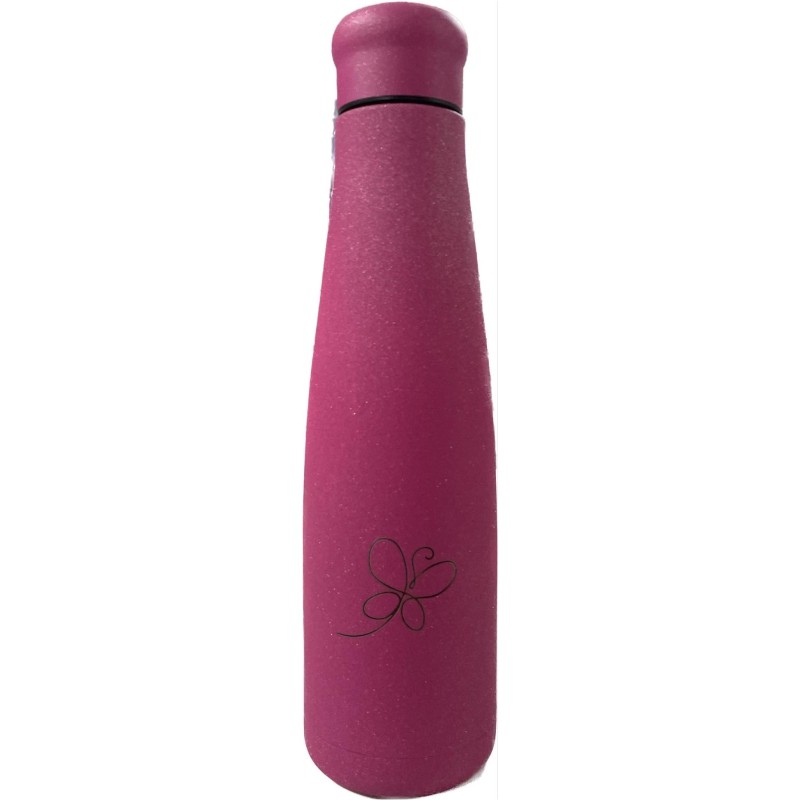 ΘΕΡΜΟΣ ΑΝΟΞΕΙΔΩΤΟ 550ml PINK GLITTER BUTTERFLIE