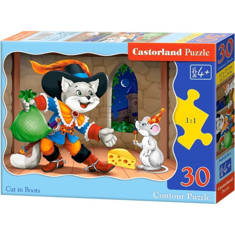 ΠΑΙΧΝΙΔΙ PUZZLE  CASTORLAND 30τεμ. Cat in boots (320x230mm)