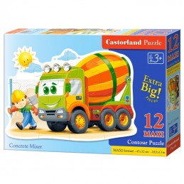 ΠΑΙΧΝΙΔΙ PUZZLE  CASTORLAND 12τεμ. Concrete mixer (470x330mm)