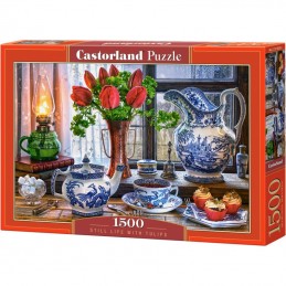 ΠΑΙΧΝΙΔΙ PUZZLE  CASTORLAND 1500τεμ. Still Life With Tulips