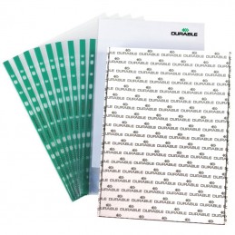 ΖΕΛΑΤΙΝΕΣ DURABLE ΚΡΙΚ ΑΝΩ Α4 GLASS CLEAR (πράσινες τρύπες) ΠΑΚΕΤΟ 100 ΤΕΜ
