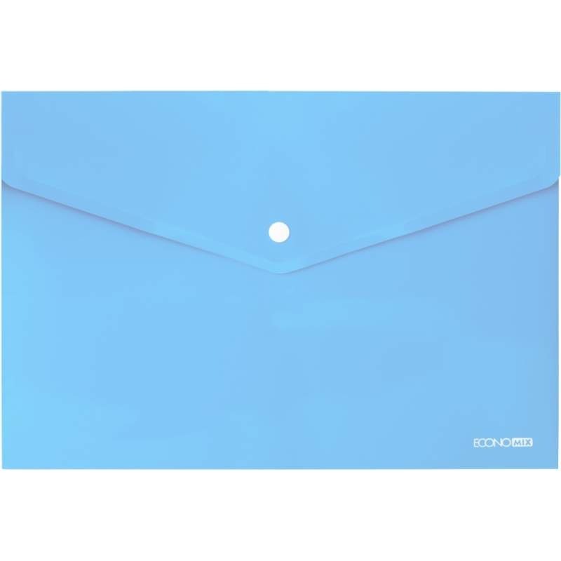 ΦΑΚΕΛΟΣ ΔΙΑΦΑΝΗΣ PP ECONOMIX  ΚΟΥΜΠΙ 24Χ33 PASTEL BLUE