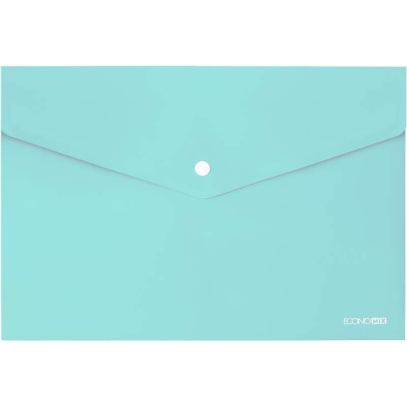 ΦΑΚΕΛΟΣ ΔΙΑΦΑΝΗΣ PP ECONOMIX  ΚΟΥΜΠΙ 24Χ33 PASTEL MINT