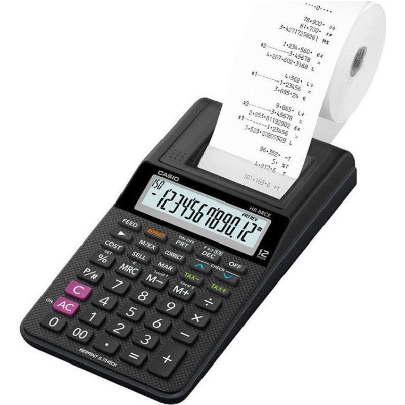 ΚΟΜΠΙΟΥΤΕΡ CASIO ΑΡΙΘΜΟΜΗΧΑΝΗ HR-8RCE (12 ψηφία)