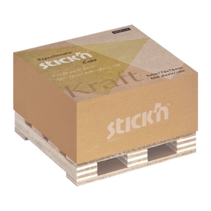 ΧΑΡΤΑΚΙΑ Stick'N ΚΥΒΟΣ ΚΡΑΦΤ 76Χ76 400Φ (σε παλέτα)