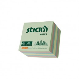 ΧΑΡΤΑΚΙΑ Stick'N ΚΥΒΟΣ ΠΑΣΤΕΛ FSC 76Χ76 400Φ
