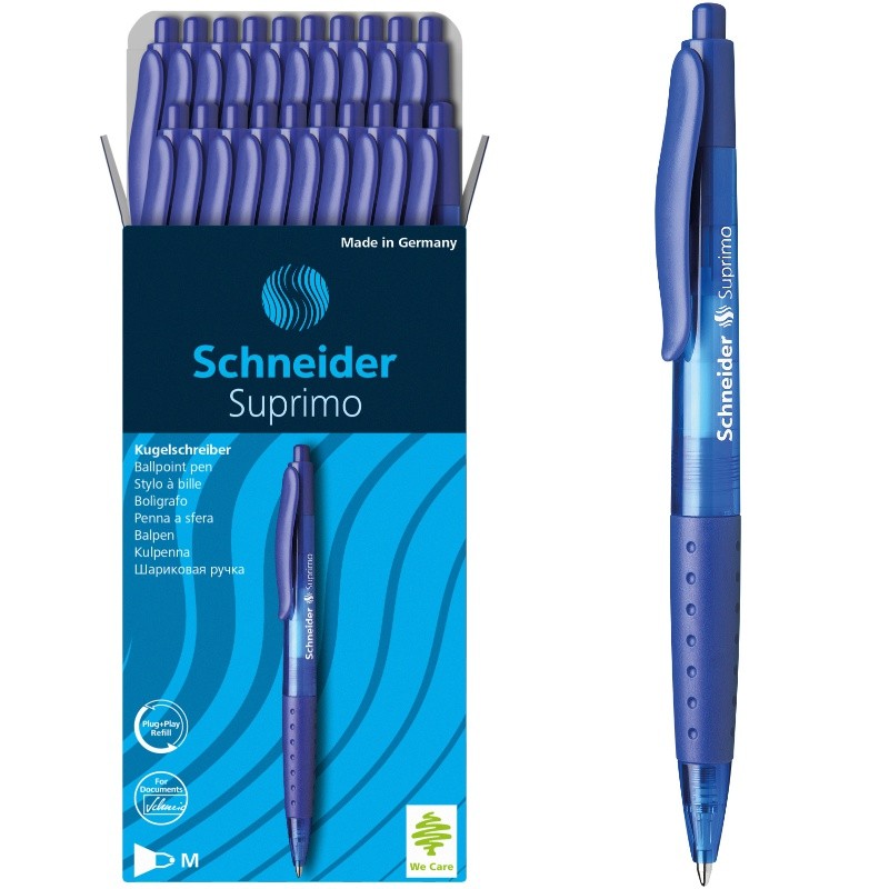 ΣΤΥΛΟ SCHNEIDER ΑΥΤΟΜΑΤΟ ΔΙΑΡΚΕΙΑΣ SUPRIMO ΜΠΛΕ