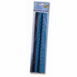 ΔΑΝΤΕΛΑ FOLIA 30cm  ΣΕΤ 4τεμ. ΜΠΛΕ