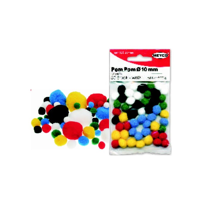 ΠΟΜ-ΠΟΜ ΡΟΜ-ΡΟΜ MEYCO Φ10mm (50τεμ.)
