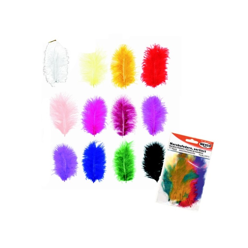 ΠΟΥΠΟΥΛΑ 10-12CM /17ΤEM MARABOU MIX