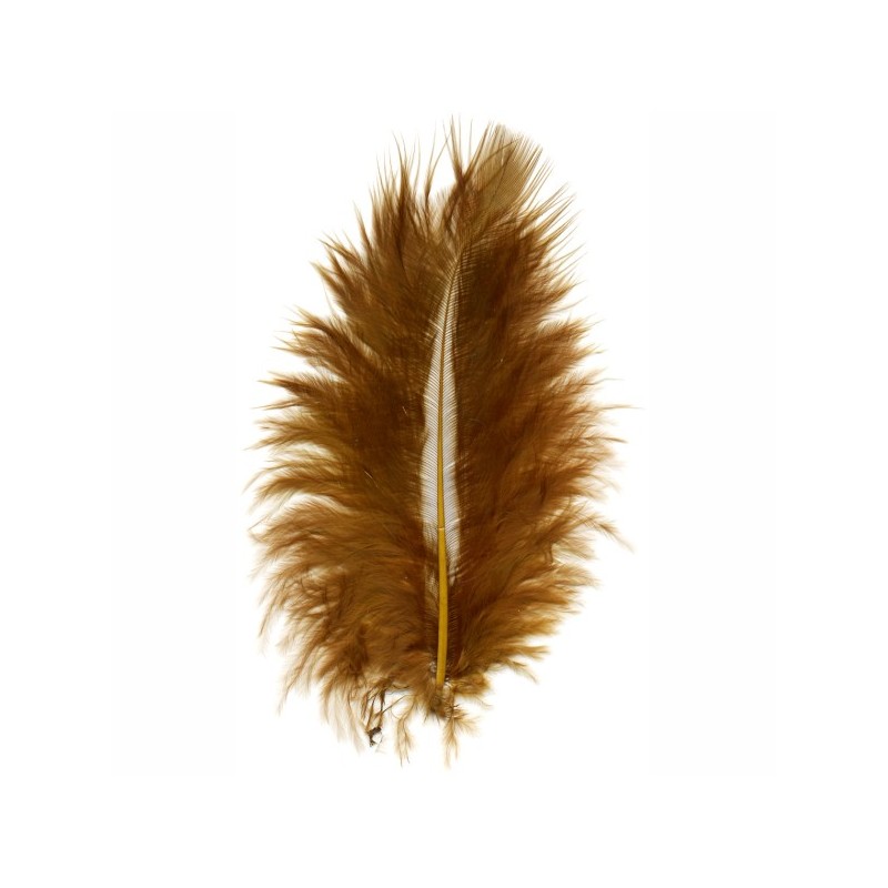 ΠΟΥΠΟΥΛΑ 10-12CM /17ΤEM MARABOU ΚΑΦΕ