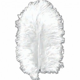 ΠΟΥΠΟΥΛΑ 10-12CM /17ΤEM MARABOU ΛΕΥΚΑ