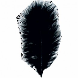 ΠΟΥΠΟΥΛΑ 10-12CM /17ΤEM MARABOU ΜΑΥΡΑ
