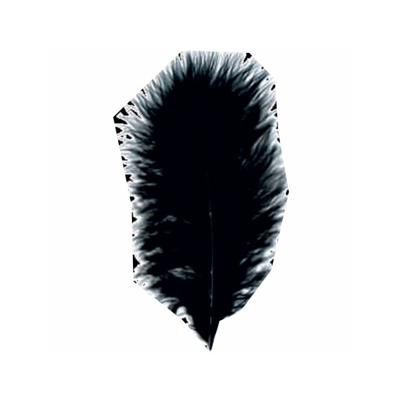 ΠΟΥΠΟΥΛΑ 10-12CM /17ΤEM MARABOU ΜΑΥΡΑ
