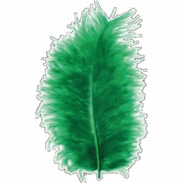 ΠΟΥΠΟΥΛΑ 10-12CM /17ΤEM MARABOU ΠΡΑΣΙΝΑ