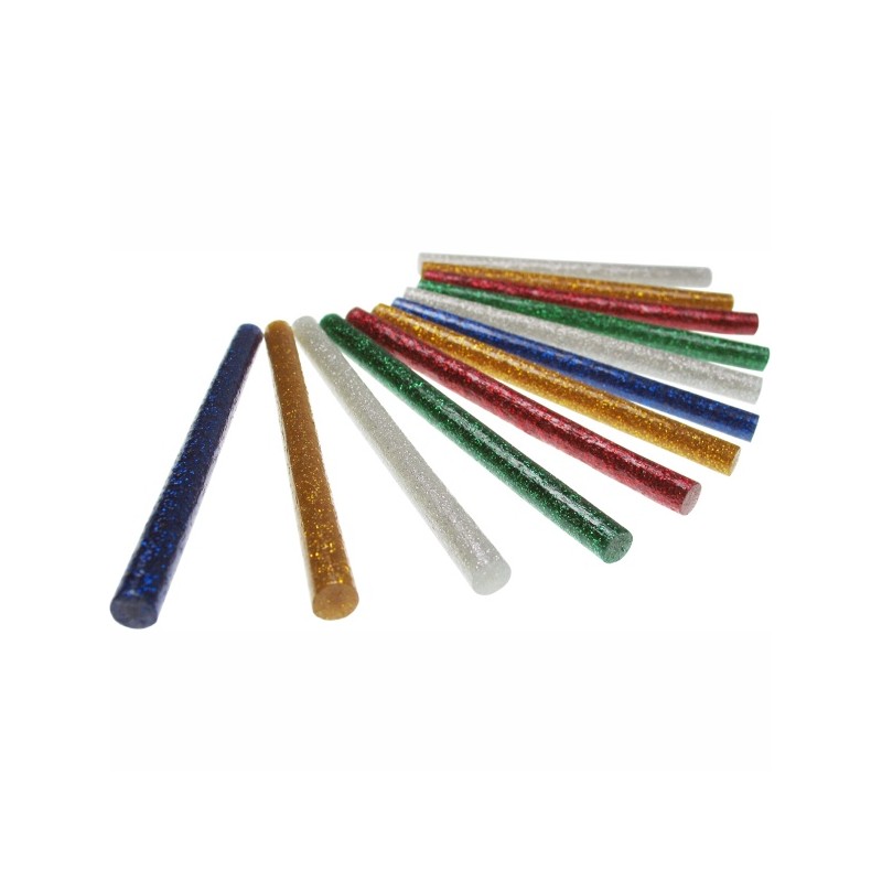 ΡΑΒΔΟΙ ΣΙΛΙΚΟΝΗΣ GLITTER 10cm ΣΕΤ 12τεμ.