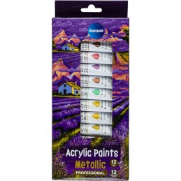ΧΡΩΜΑΤΑ ΣΕΤ ΑΚΡΥΛΙΚΑ CENTRUM METALIC 12 ΧΡΩΜ. 12ml