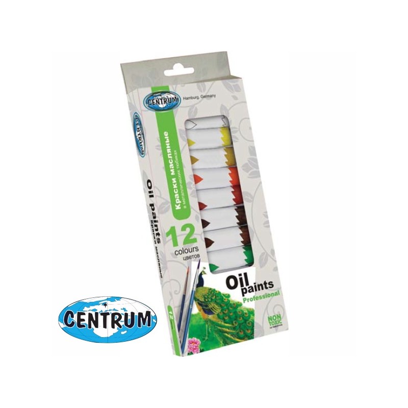 ΧΡΩΜΑΤΑ ΣΕΤ ΛΑΔΙΟΥ CENTRUM 12 ΧΡΩΜ. 12ml