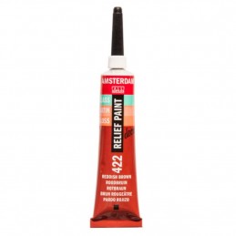 TALENS AMSTERDAM RELIEF PAINT 20ml (περίγραμμα) REDDISH BROWN No 422