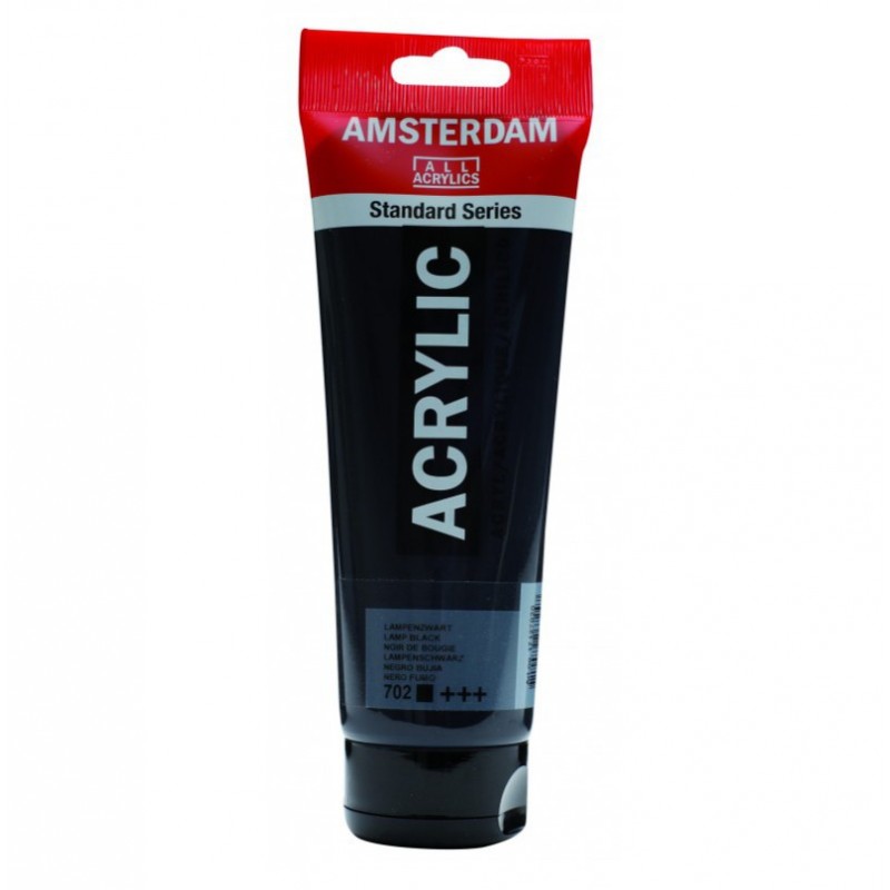 TALENS ΧΡΩΜΑΤΑ ΑΚΡΥΛΙΚΑ AMSTERDAM 120ml LAMP BLACK N.702