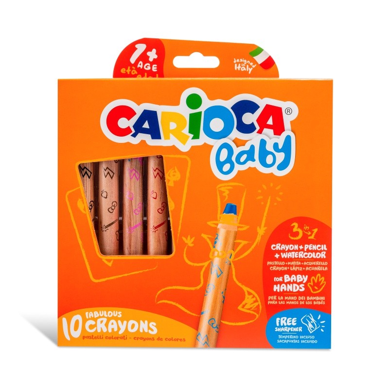ΚΡΑΓΙΟΝ ΚΕΡΙΝΑ CARIOCA BABY JUMBO (1+) 10 χρωμ.