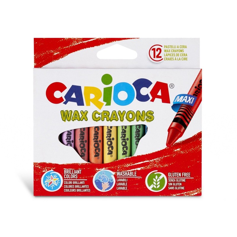 ΚΡΑΓΙΟΝ ΚΕΡΙΝΑ CARIOCA JUMBO 12 χρωμ.