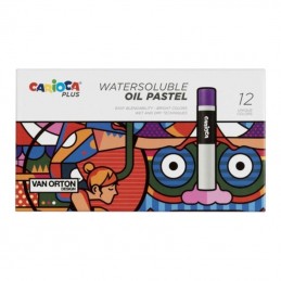 ΚΡΑΓΙΟΝ ΛΑΔΟΠΑΣΤΕΛ CARIOCA WATERSOLUBLE ΣΕΤ 12 χρωμάτων.