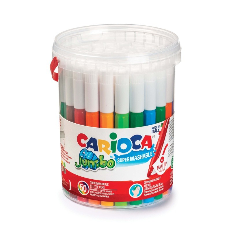 ΜΑΡΚΑΔΟΡΟΙ CARIOCA JUMBO ΒΑΖΟ 50 τεμ.