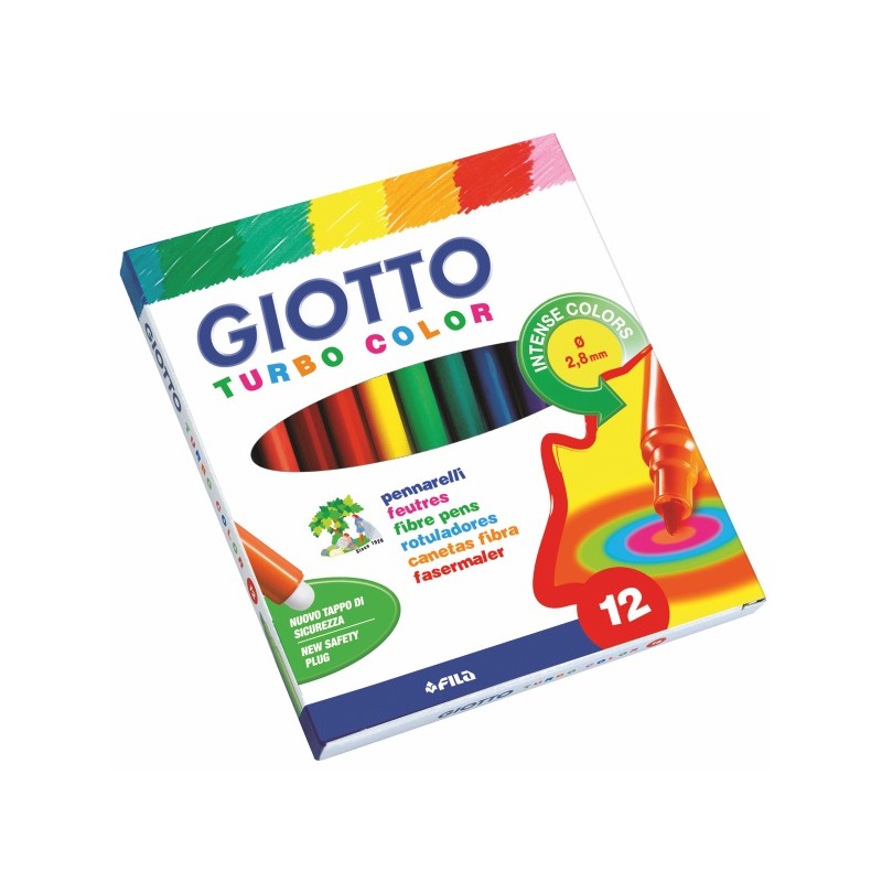 ΜΑΡΚΑΔΟΡΟΙ GIOTTO ΨΙΛΟΙ TURBO COLOR ΤΩΝ 12