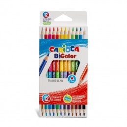 ΚΡΑΓΙΟΝ ΞΥΛINA CARIOCA BICOLOR 12 τεμ.(24 χρωμ.)