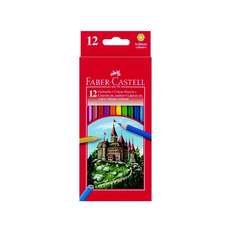 ΚΡΑΓΙΟΝ ΞΥΛΙΝΑ F.CASTELL 12 χρωμ. (120112)
