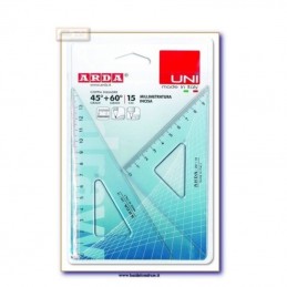 ΤΡΙΓΩΝΑ ΖΕΥΓΗ (45o+60o) ARDA 15cm
