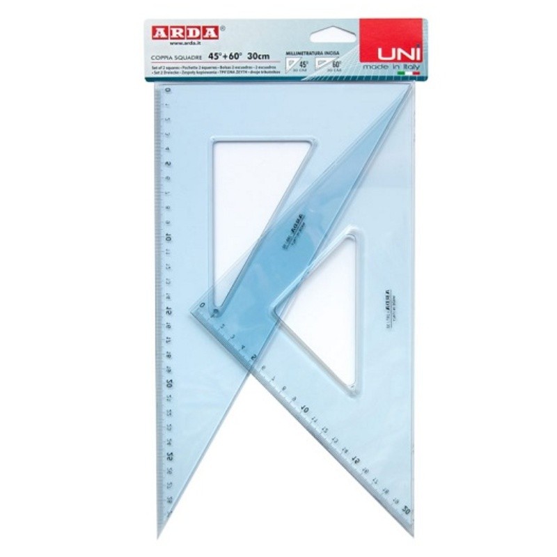 ΤΡΙΓΩΝΑ ΖΕΥΓΗ (45o+60o) ARDA 30cm