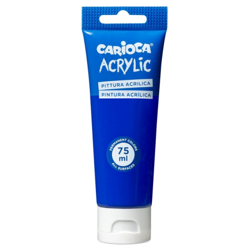 ΧΡΩΜΑΤΑ ΑΚΡΥΛΙΚΑ CARIOCA 75ml DARK BLUE