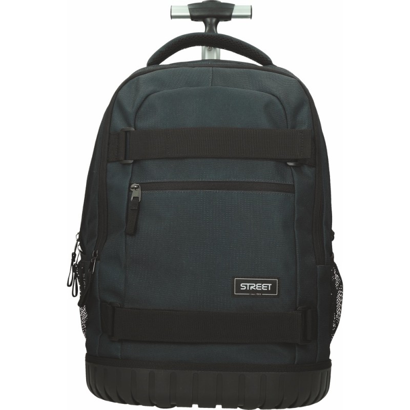 ΤΣΑΝΤΑ ΣΧΟΛΙΚΗ STREET TROLLEY IMPACT BLACKY 30x20x48 cm (με εργονομική πλάτη air system και σκληρό πάτο)